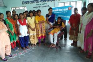 SVM Mission organised Beautician Training of Sagar ICDS project under Kishori Shakti Yojona